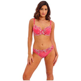 Embrace Lace Bikini Brief - Hot Pink / Multi